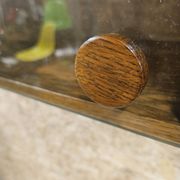 Wall shelf display cabinet library 1970