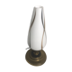 Ancient Golden Metal Lamp - Opaline White Reflector Painted Vintage 70s