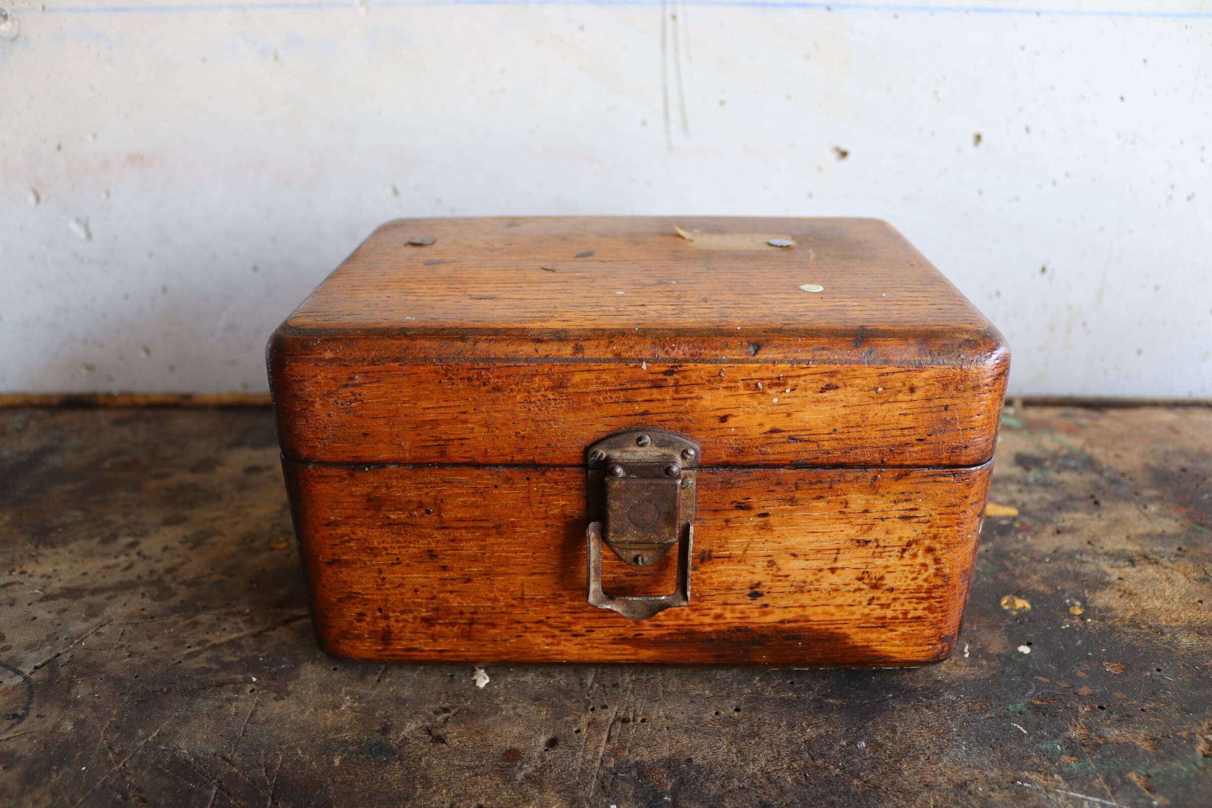 Old wooden box