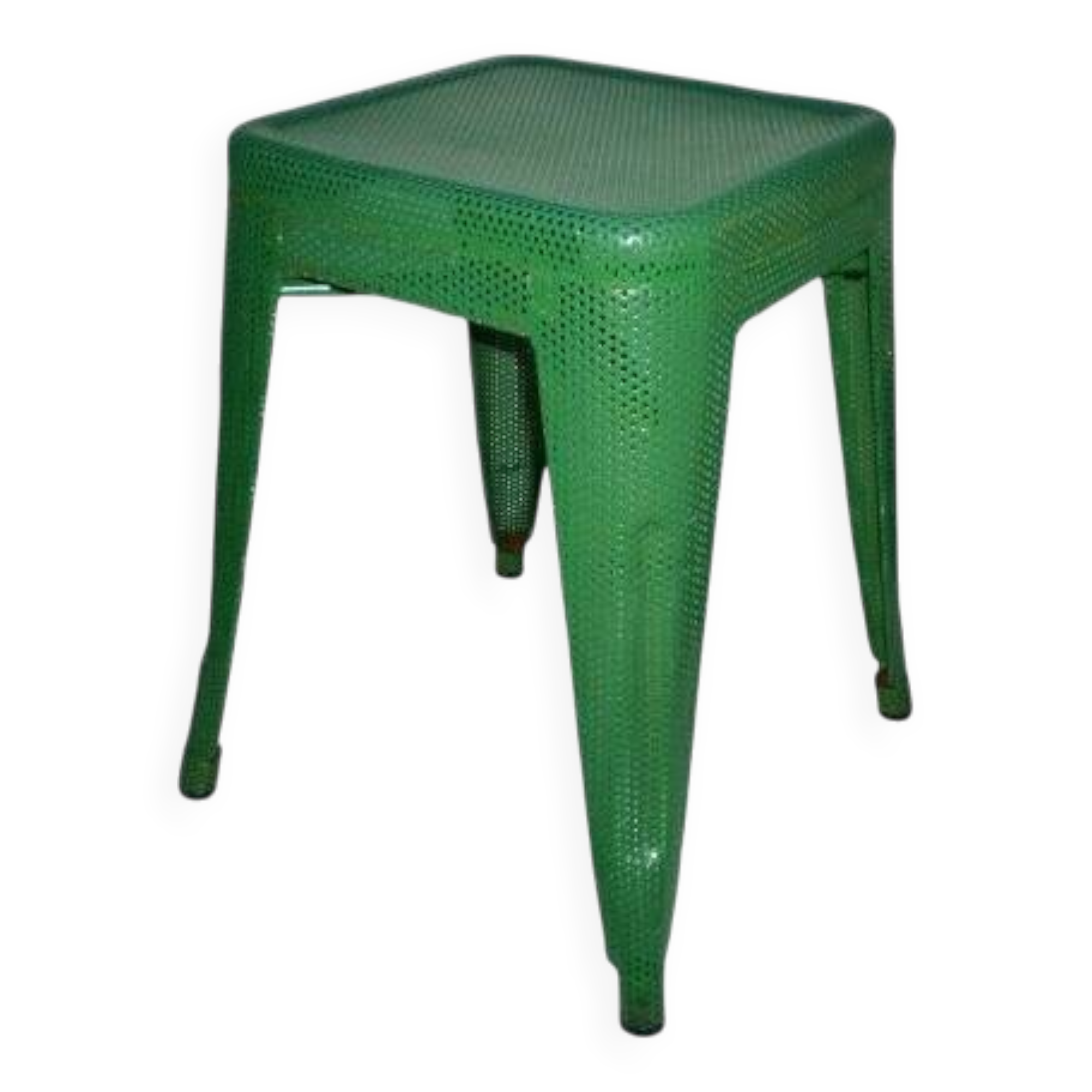 Perforated Metal Industrial Stool, Andriot for Tolix, France