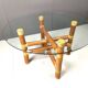 Vintage bamboo dining table, 1970s