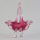Mid-Century Czech Art Glass Basket Bowl by Josef Hospodka