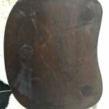 Pair of brutalist tripod stools