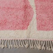 Handmade pink rug for your space, size 150 x 250 cm