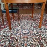 Scandinavian expandable vintage teak round table
