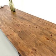 Table de ferme de 4 mètres en pin massif, vers 1900