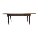 Oval farmhouse table 250cm pine