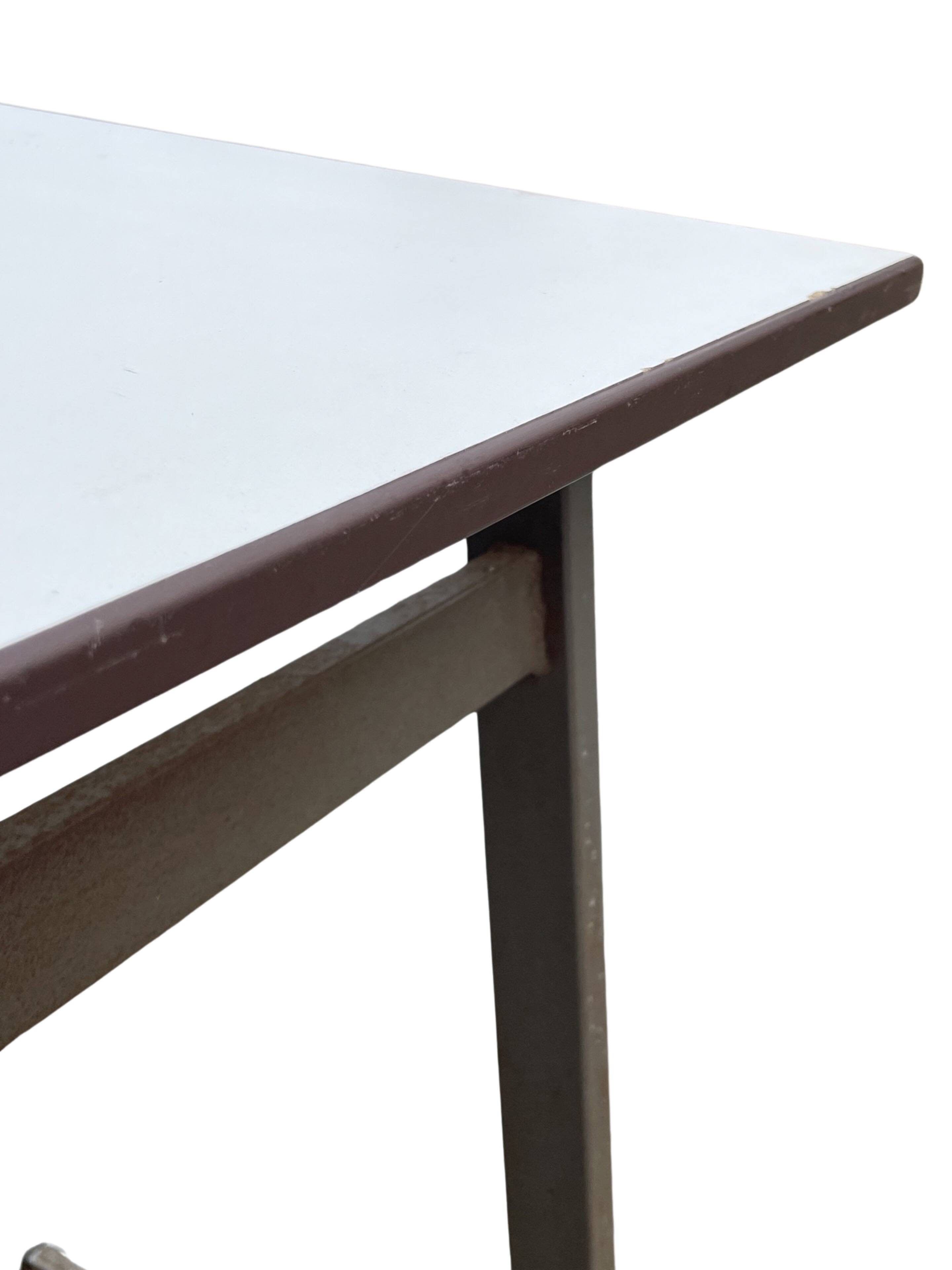 XXL industrial desk, minimalist design from the 50s