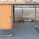 Vintage children's desk and its chair, Hitier spirit, 1950s modernist.