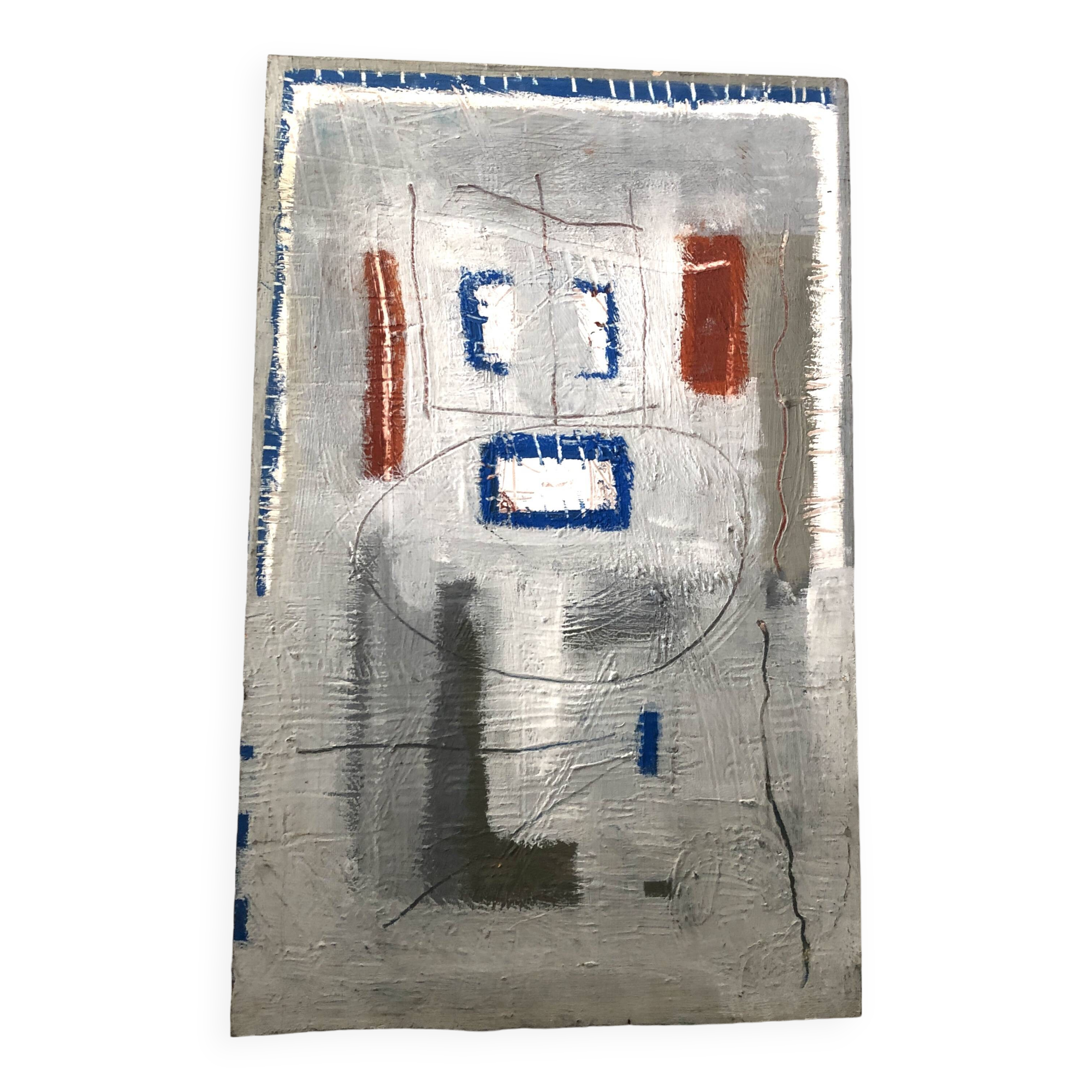 Grey abstract painting