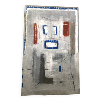 Grey abstract painting
