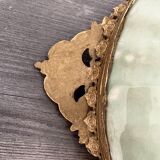 Antique celadon porcelain bowl mounted in gilded bronze, 19th century.