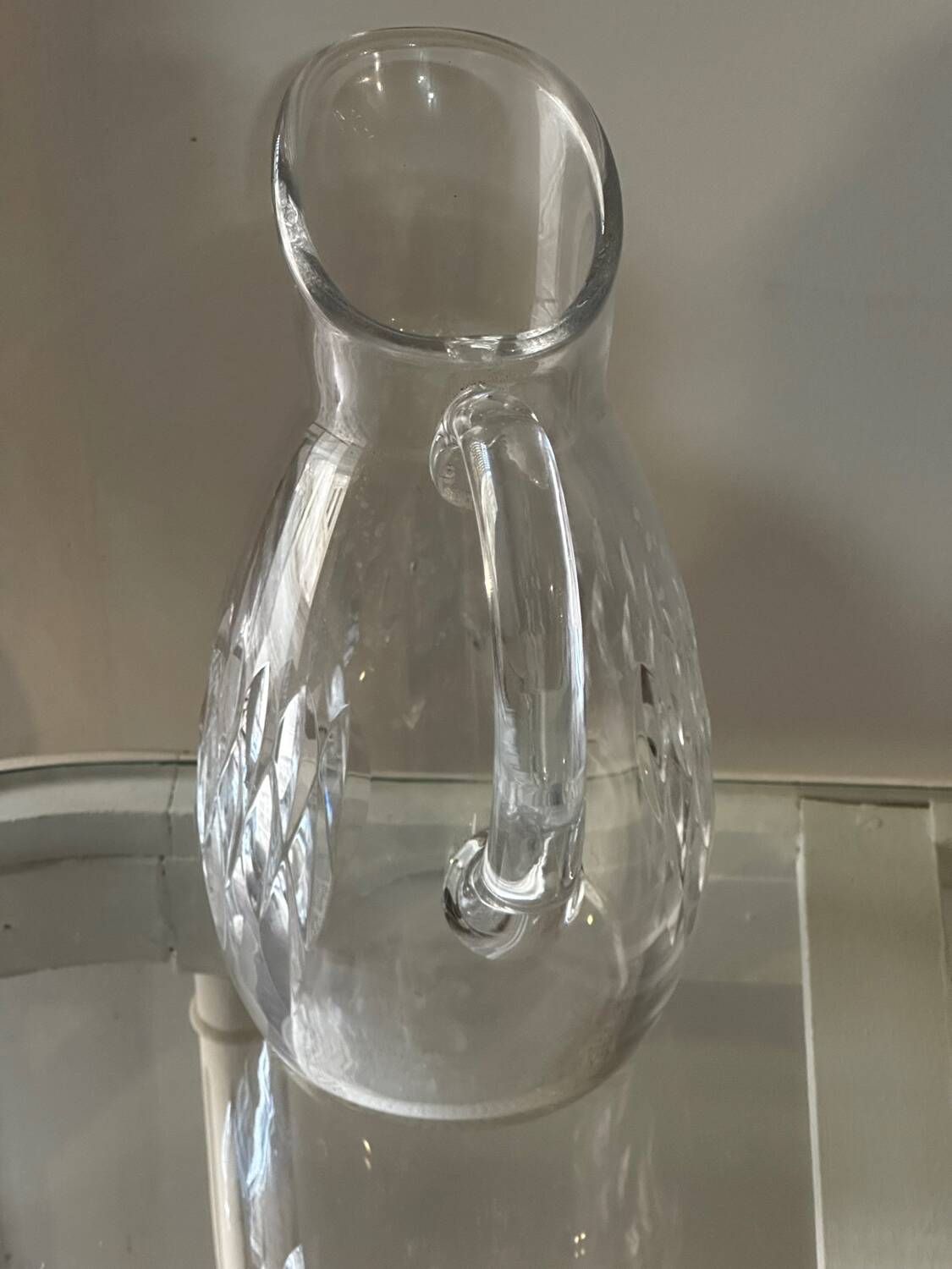 Baccarat Crystal Water Carafe Model Carcassonne Stamped