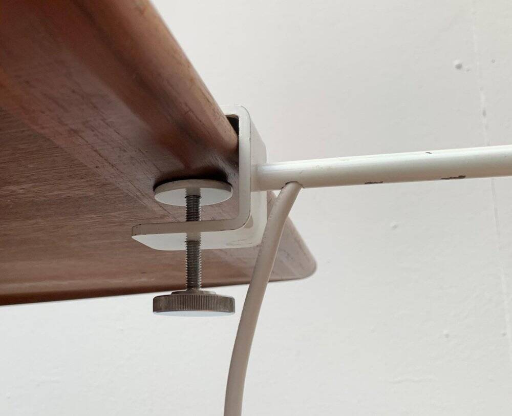 Swiss table lamp from the mid-century space age by SLZ Team for Swisslamps International.