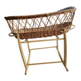 Moses Wicker Basket with Rocking Legs