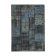 Hand-knotted oriental overdyed 171 cm x 240 cm black patchwork carpet