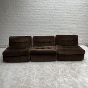 3 amantas in brown corduroy by Mario Belinni for B&B Italia