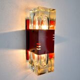 Wall lamp of the House Sciolari, murano glass, Italy, 1970