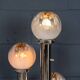 Vintage 20thc italian chrome & glass floor lamp by mazzega c.1970