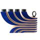 Candélabre en bois 7 branches | Bleu Klein | Design Scandinave