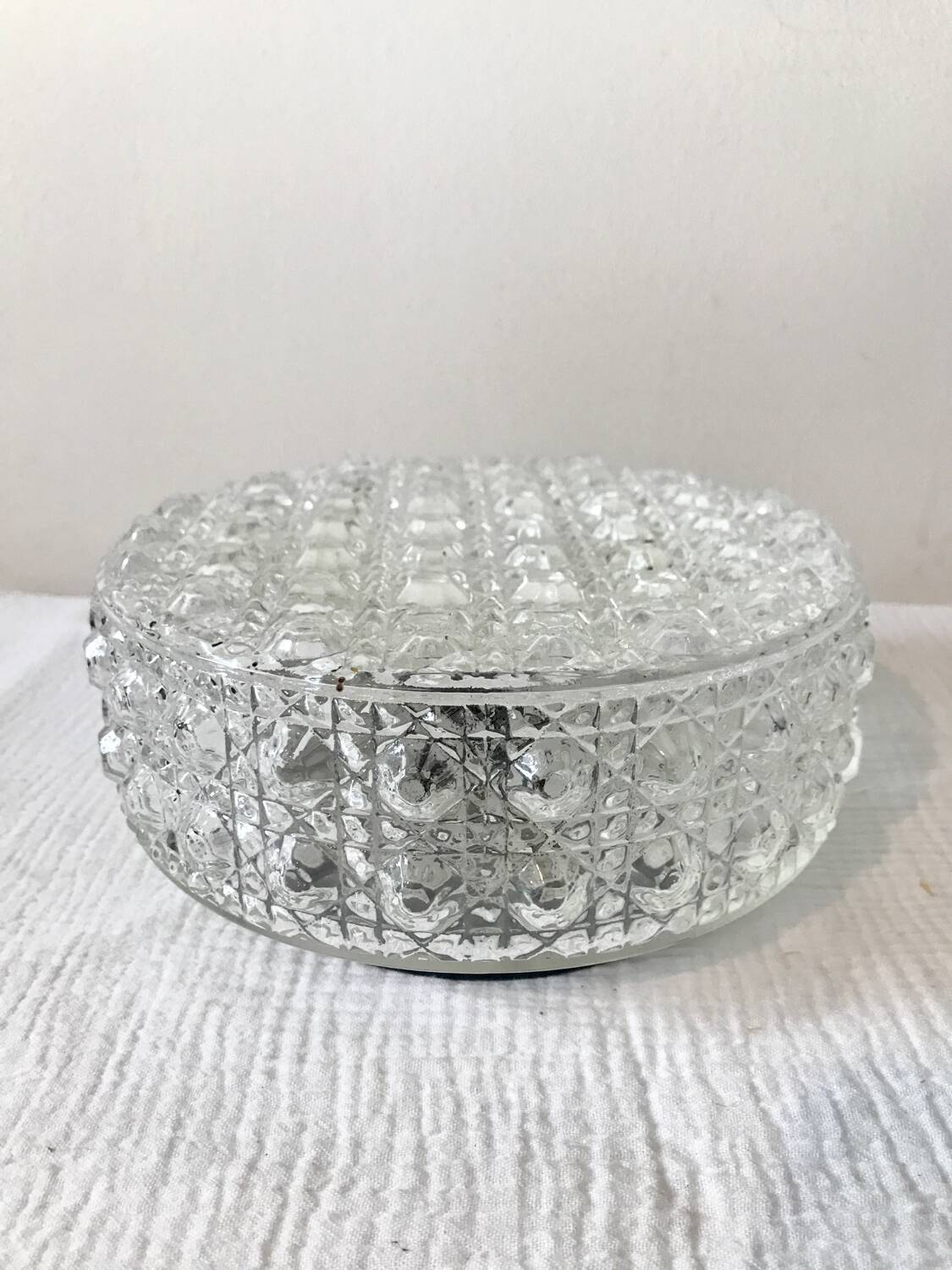 Round molded glass ceiling light ⌀ 19,5 cm