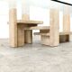 Vintage travertine coffee table, 1970s