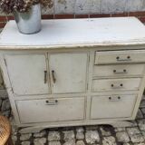 Vintage white skated buffet