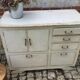 Vintage white skated buffet
