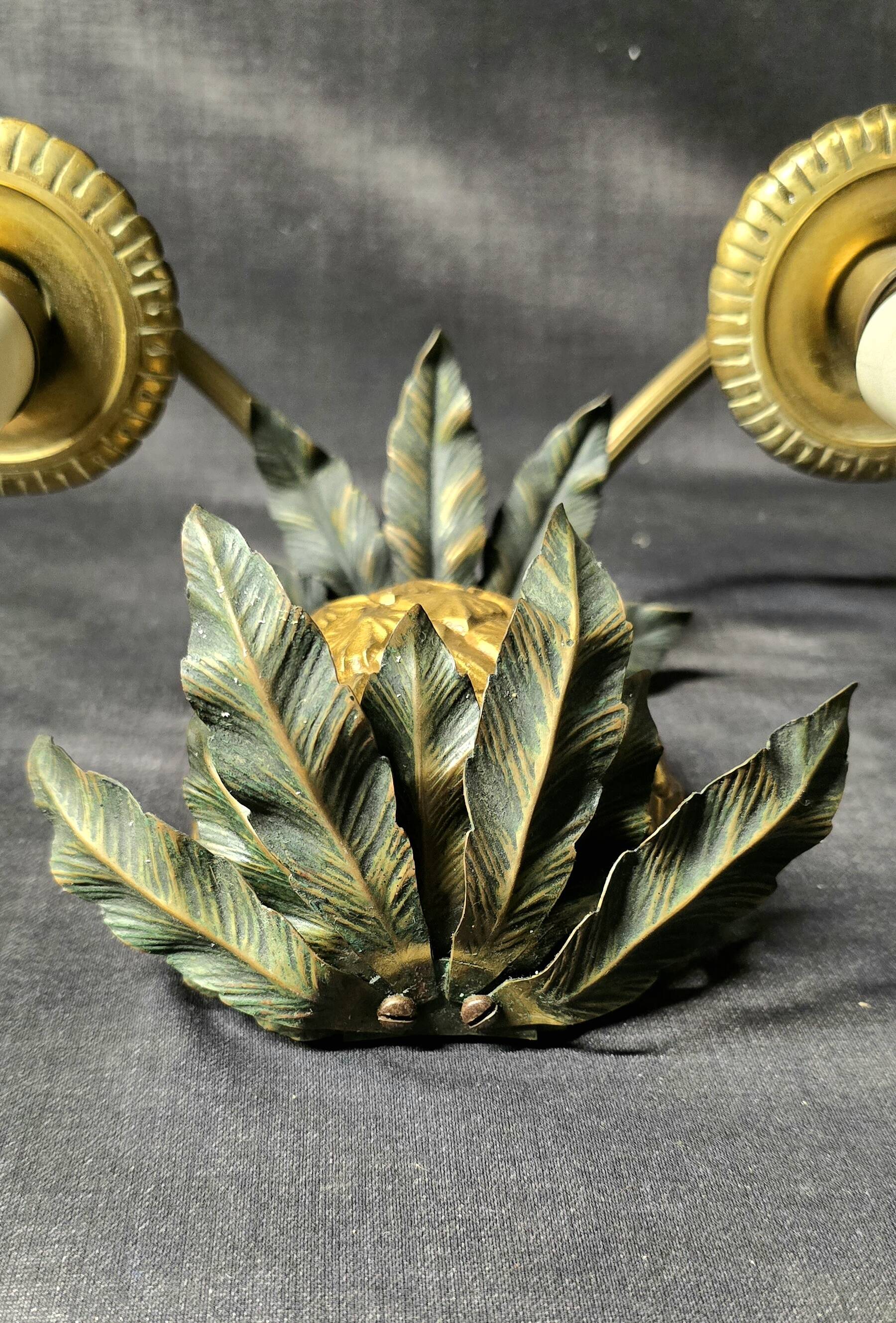 Maison Charles & Fils - Pair of Pineapple wall lights