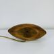Vintage wooden lamp with dried flower shade