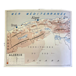 Affiche scolaire Algérie et Tunisie