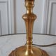 Old lamp in gilded steel and mother-of-pearl lampshade 60-70s