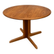 Round teak dining table by gudme møbelfabrik a/s