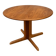 Round teak dining table by gudme møbelfabrik a/s