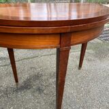 19th-century wooden extendable console table with 3 extensions.