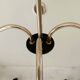 Brass chandelier with conical lampshades from the 1970s