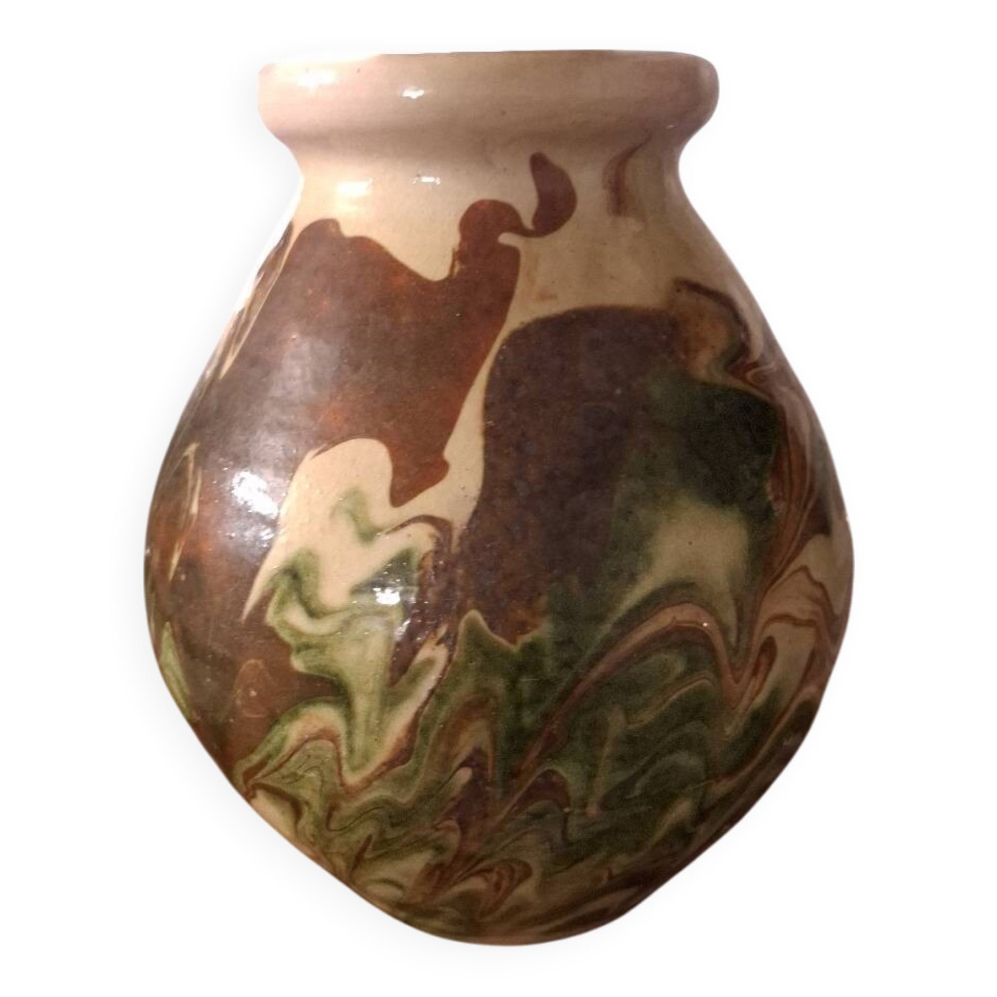 Southwest grease pot, jasper