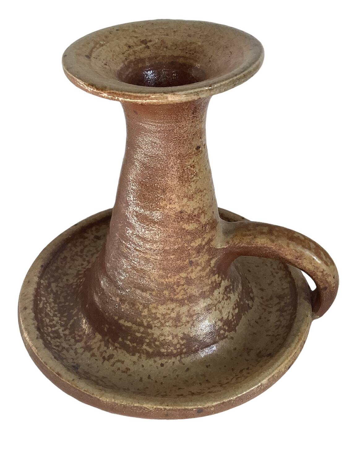 Pyrite sandstone candle holder