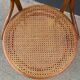 Fischel bistro armchair in wood and canework from the 50s/60s