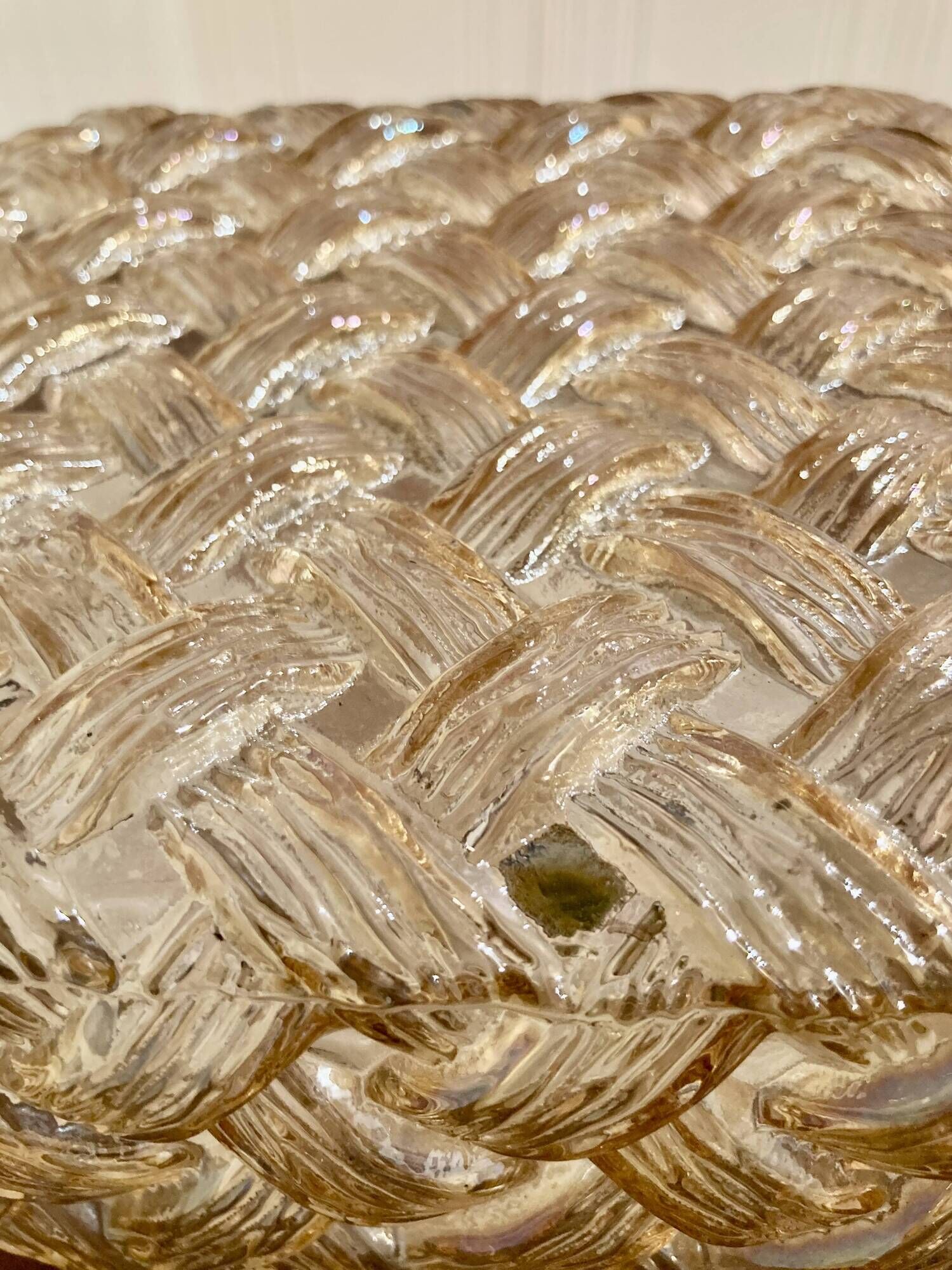 GLASS APPLIQUE 1950 "SCANDINAVIAN DESIGN".
