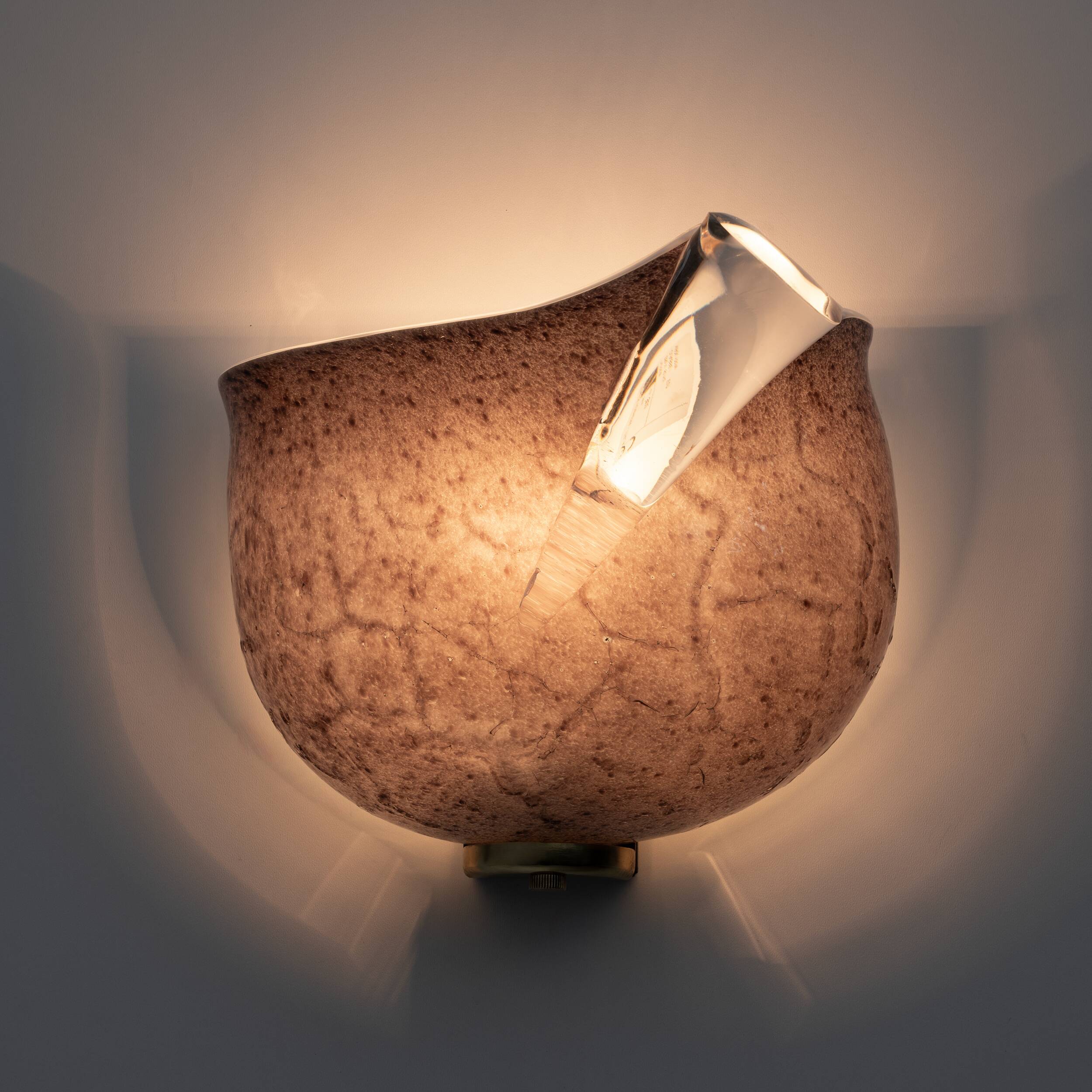 Pair of Mila Schon Modern Italian Murano Glass Sconces for Zonca, 1980s