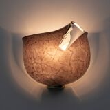 Pair of Mila Schon Modern Italian Murano Glass Sconces for Zonca, 1980s