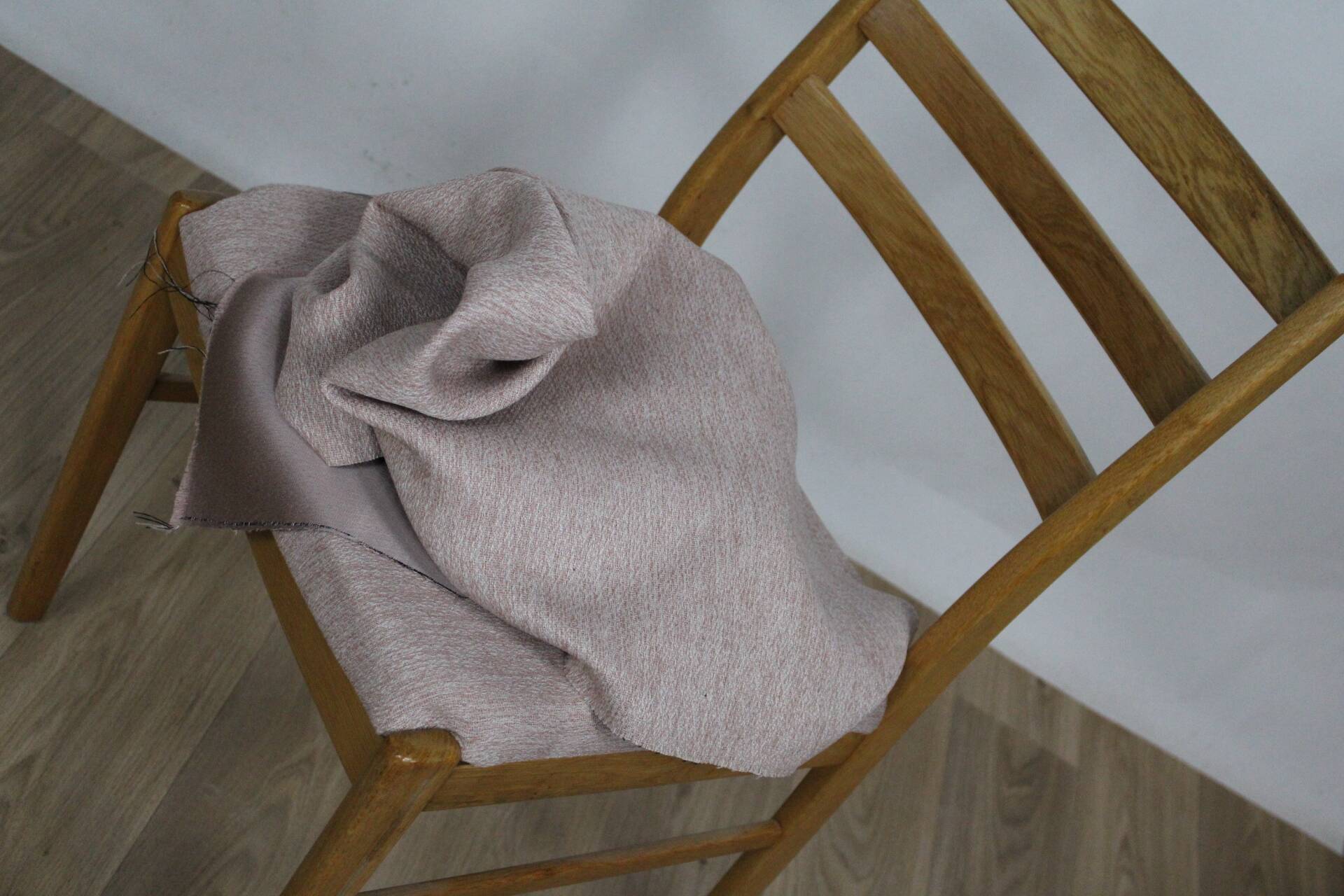 Vintage teak chair with pink top 1960 denmark