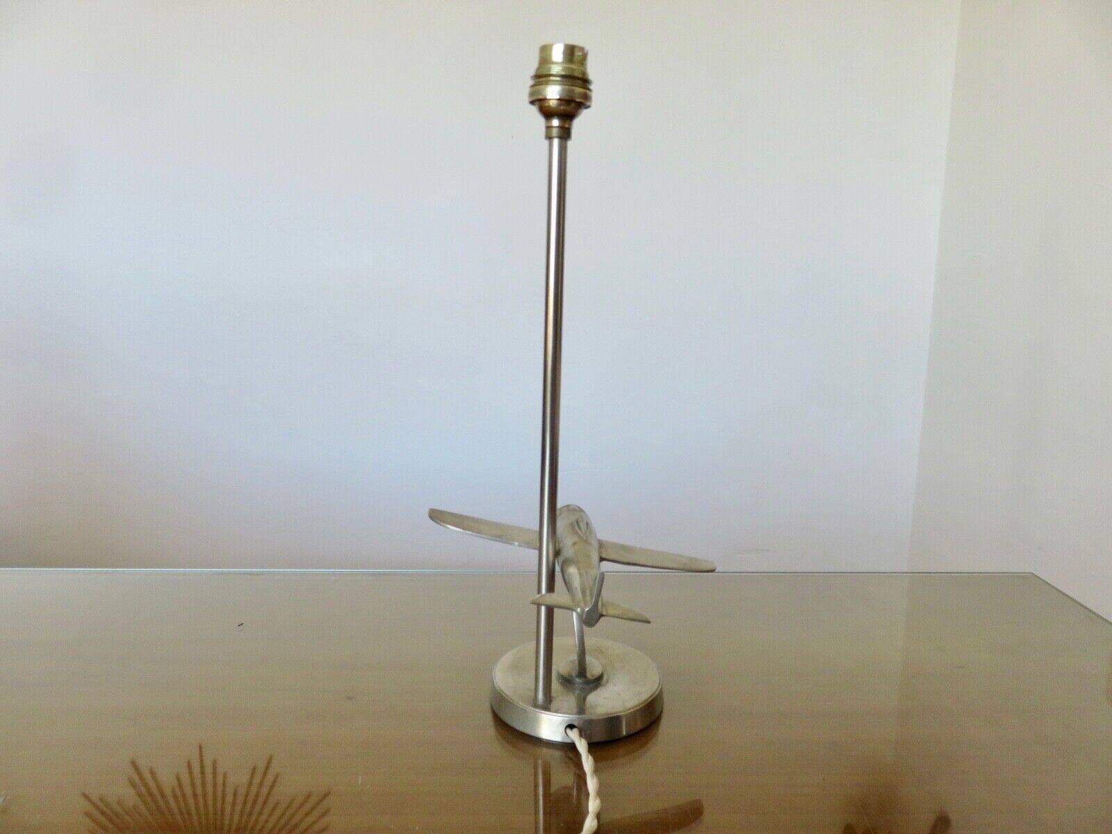 “Airplane” lamp in nickel-plated brass from the 40s and 50s
