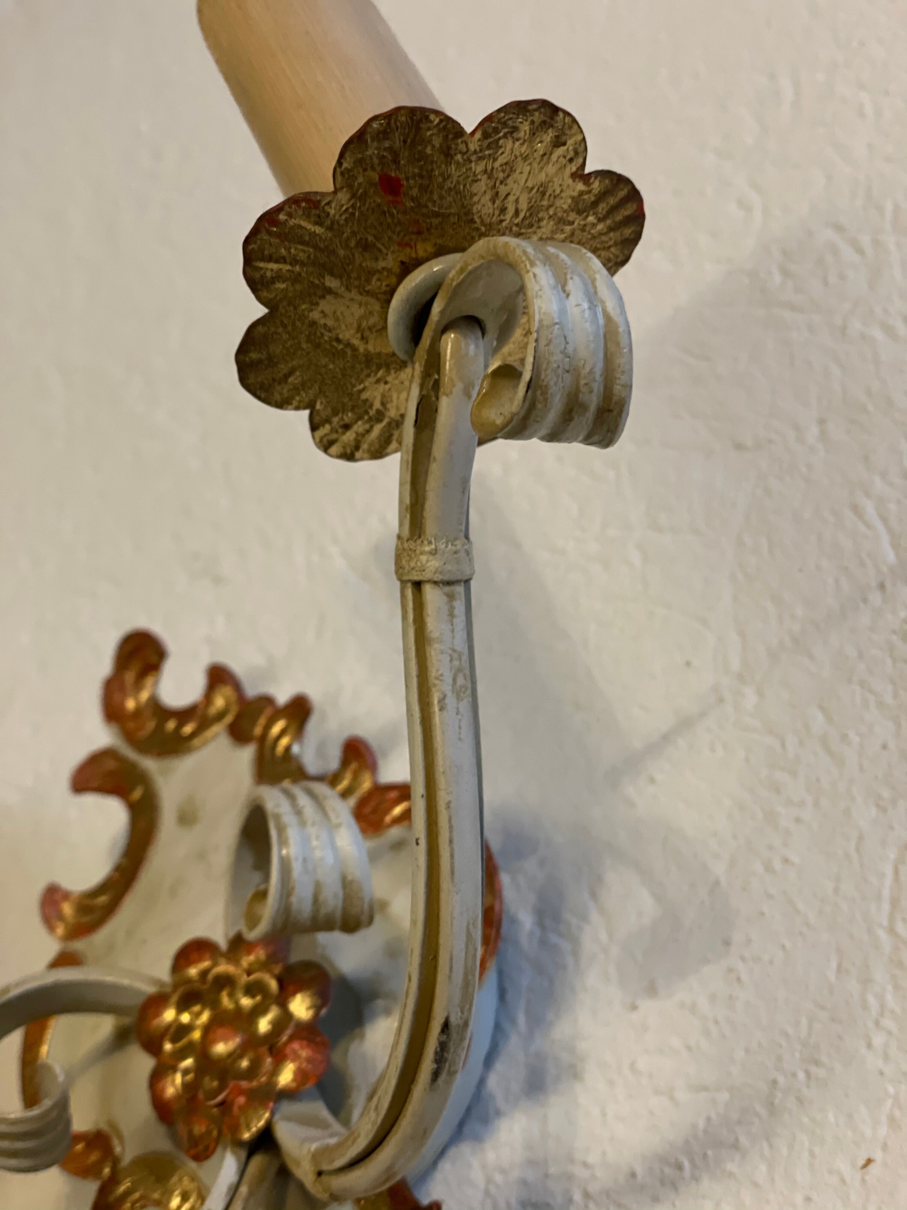 Barock style wall lamp provence antique