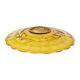 Art Deco Fruit Bowl Amber Pressed Glass Fait en Belgique