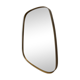 Freeform brass rearview mirror