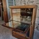Vintage Globe Wernicke drinks buffet, modular mahogany bar cabinet, 1960s display case.
