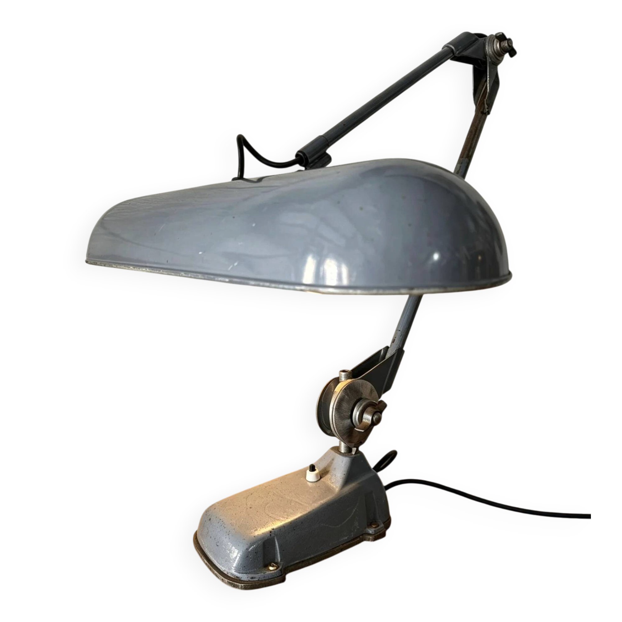 Large 1960s task lamp by Ernst Rademacher for Rademacher GmbH