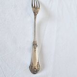 11 Fourchettes à Entrée, Apéritif ou Dessert Métal Argenté Style Art Nouveau 19ème Siècle
